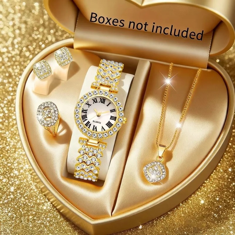 Jewelry Clasp Watches - 5 adet lüks taklidi kadın saati