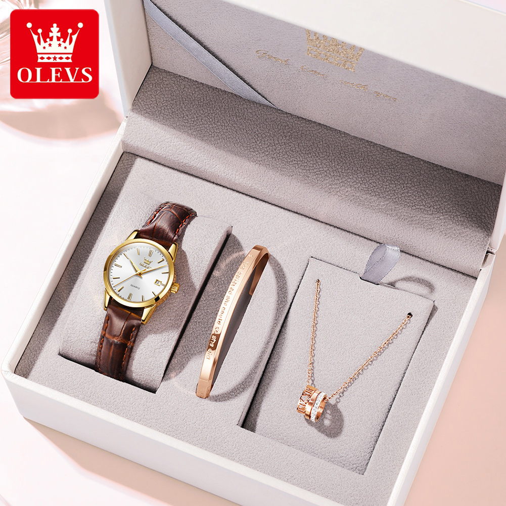 Leather Bracelet - OLEVS Izle 6898 Kadın Saatler Orijinal