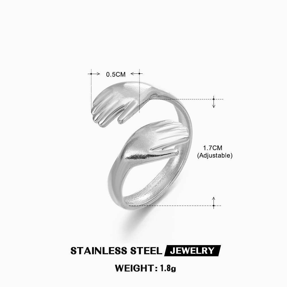 Minimalist Ring Stackable - Kadınlar İçin Birbirine Geçen Sarmal Yüzük,