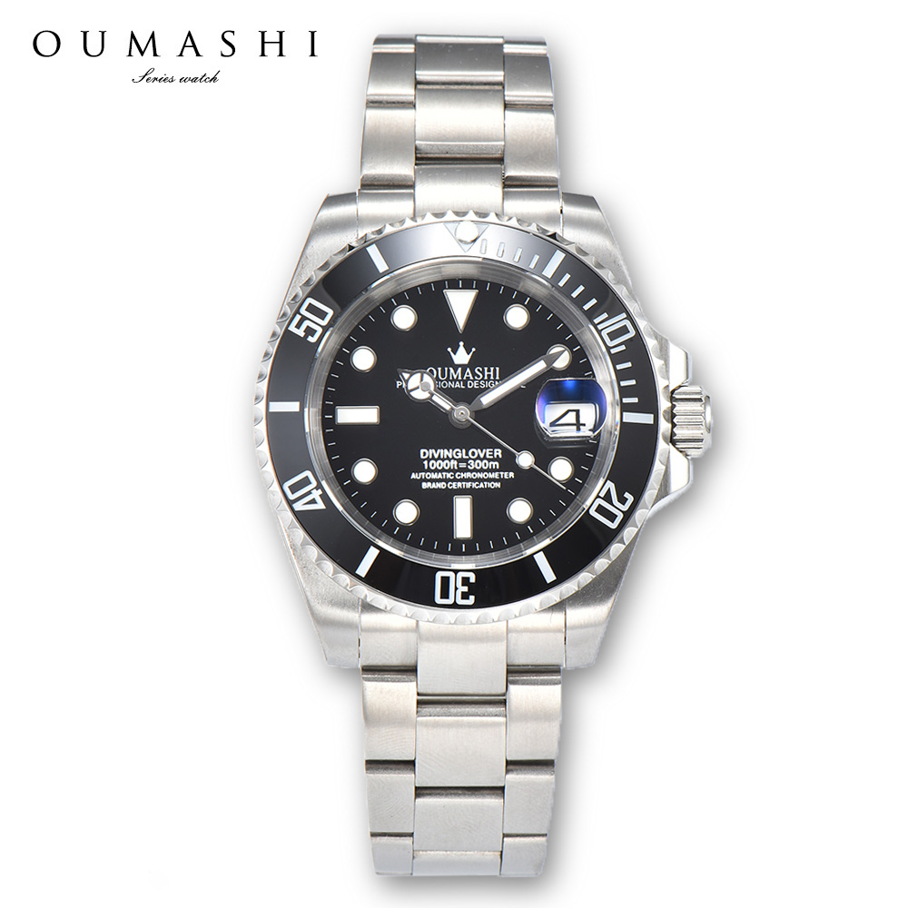 Leather Bracelet - 40mm saat Otomatik mekanik saat Paslanmaz
