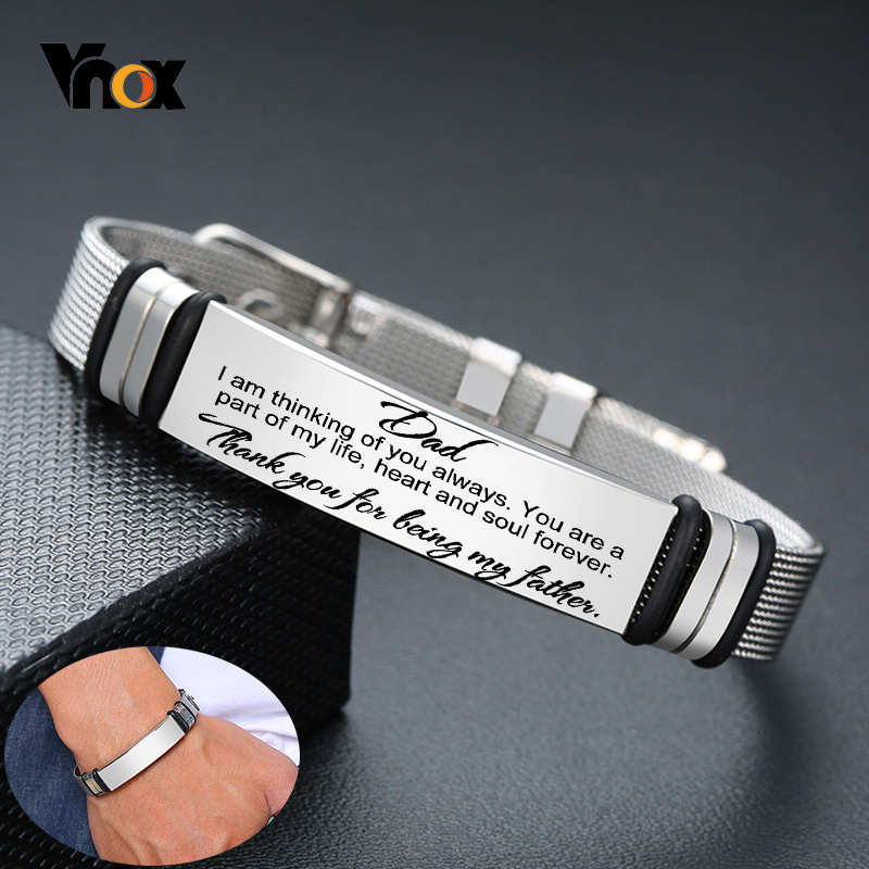 Jewelry Clasp Watches - Vnox Mens paslanmaz çelik özel oyuk