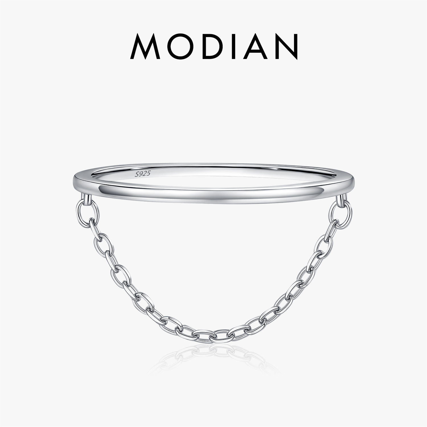 Minimalist Ring Stackable - MODIAN 925 ayar gümüş püskül istiflenebilir