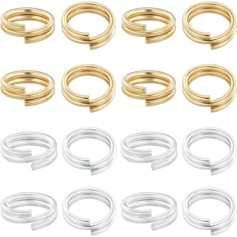 Sterling Silver Ring - 1 kutu 80 adet bölünmüş atlama