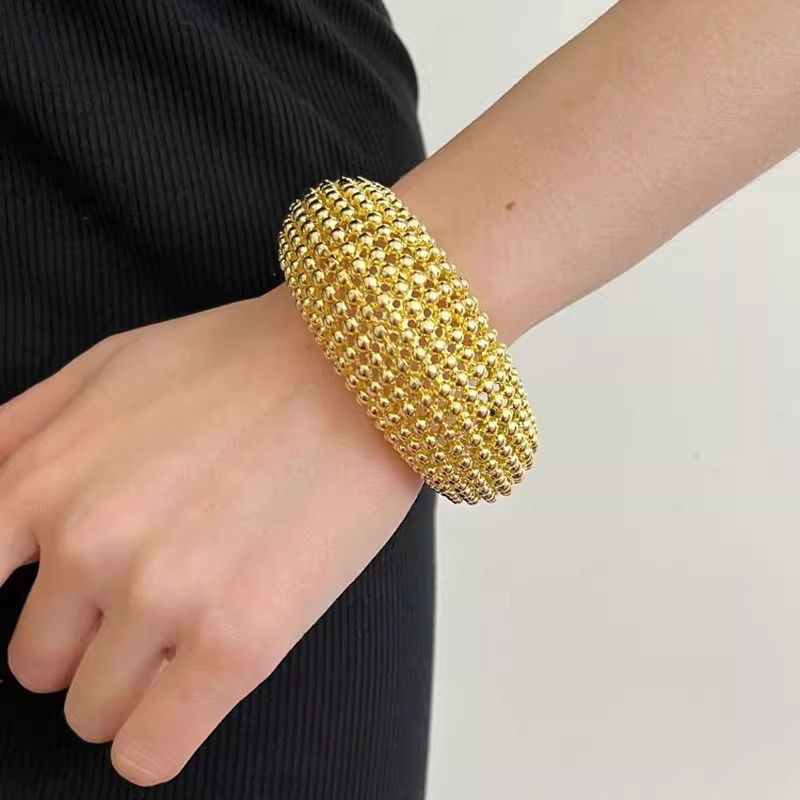 Lüks Boncuklu Dokulu Açık Manş - Minimalist Ring Stackable incelemesi ve fiyatı