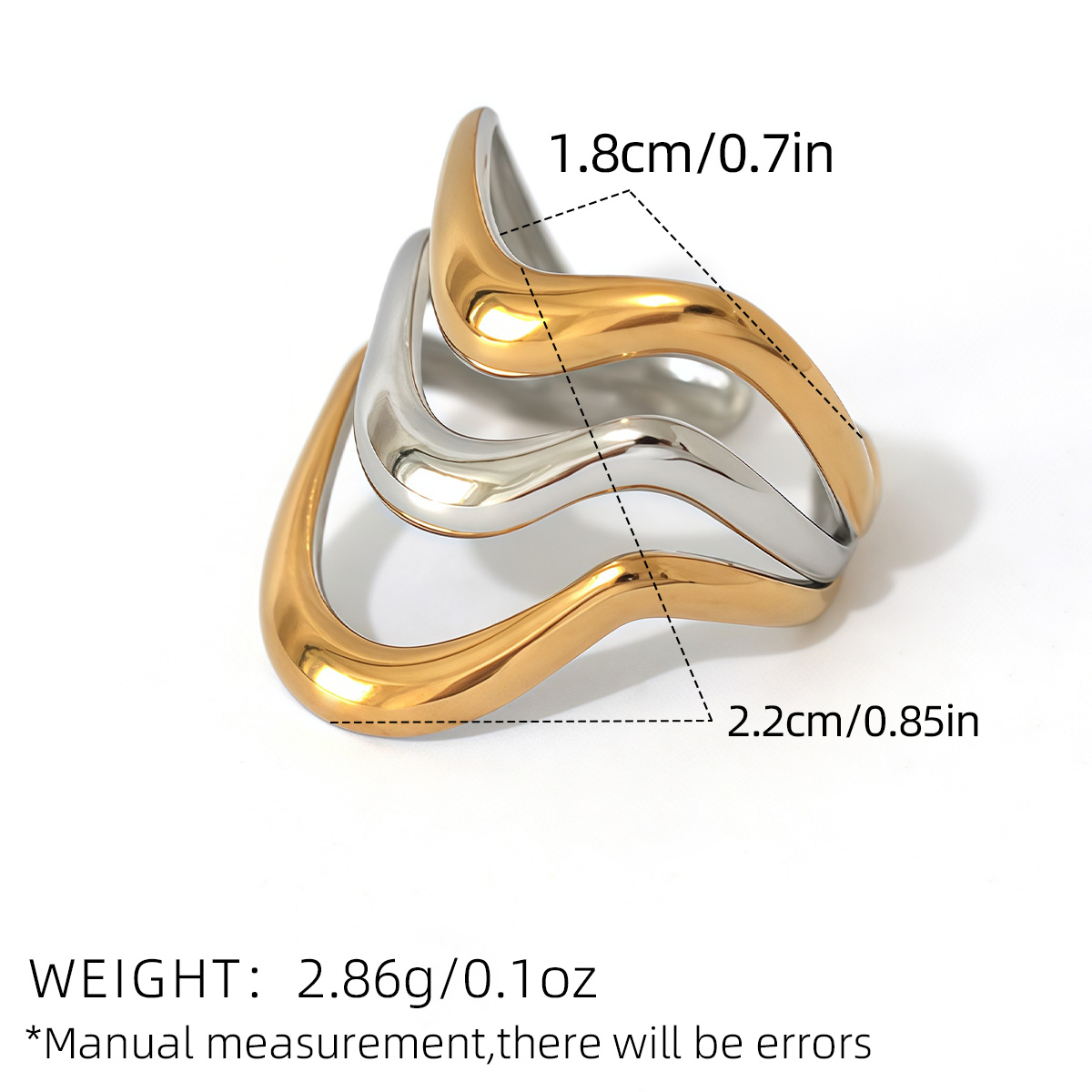 Minimalist Doğrusal İki Tonlu  - Minimalist Ring Stackable incelemesi ve fiyatı