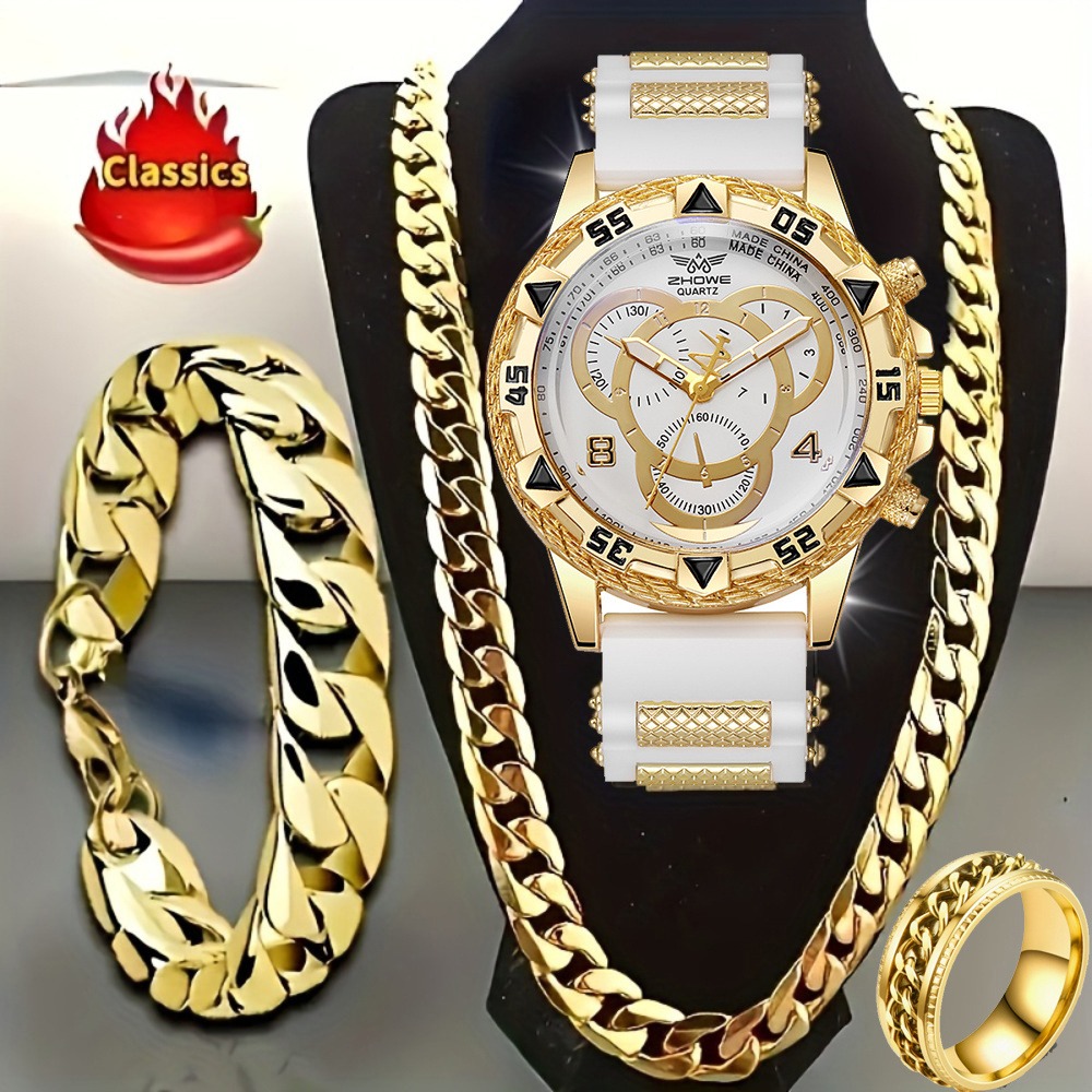 4 Parçalı Lüks Erkek Saat ve T - Mystery Jewelry Jar Watches incelemesi ve fiyatı