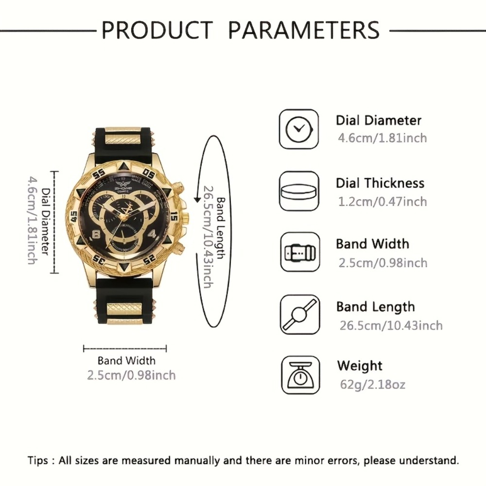 4 Parçalı Lüks Erkek Saat ve T - Mystery Jewelry Jar Watches incelemesi ve fiyatı