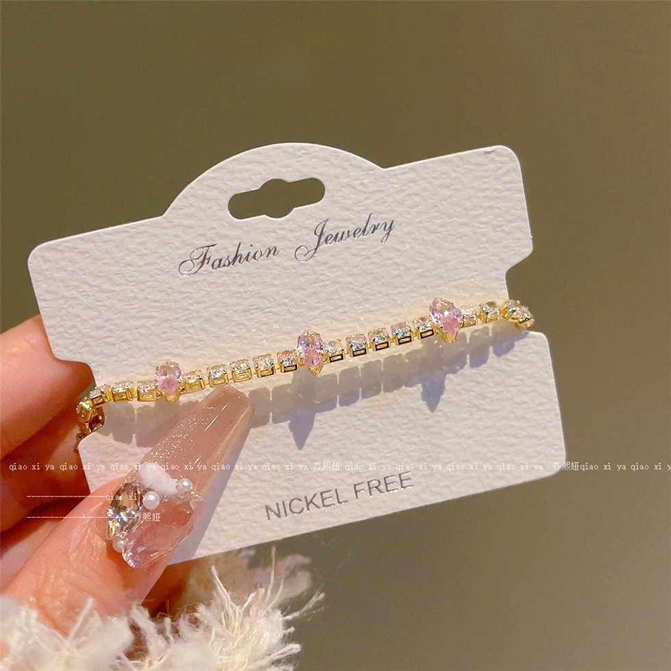 Pembe Tam Elmas Zirkon Bilezik - Best Jewelry Watches Women incelemesi ve fiyatı
