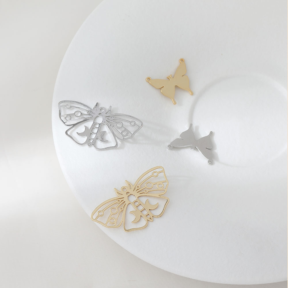 6 adet 14K altın kaplama levha - Butterfly Pendant Necklace incelemesi ve fiyatı