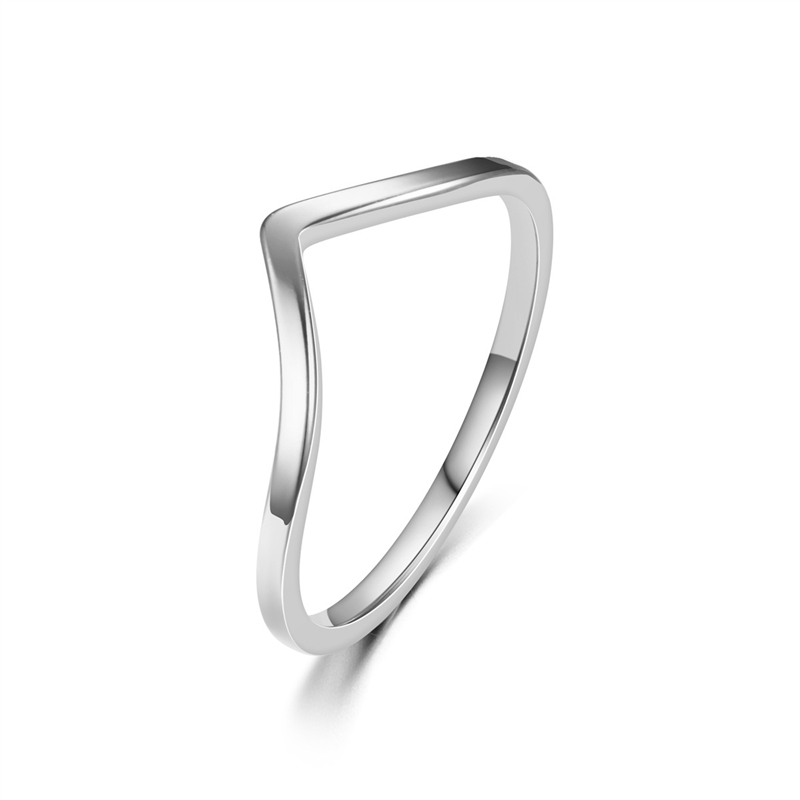 Minimalist Düzensiz Chevron V  - Minimalist Ring Stackable incelemesi ve fiyatı