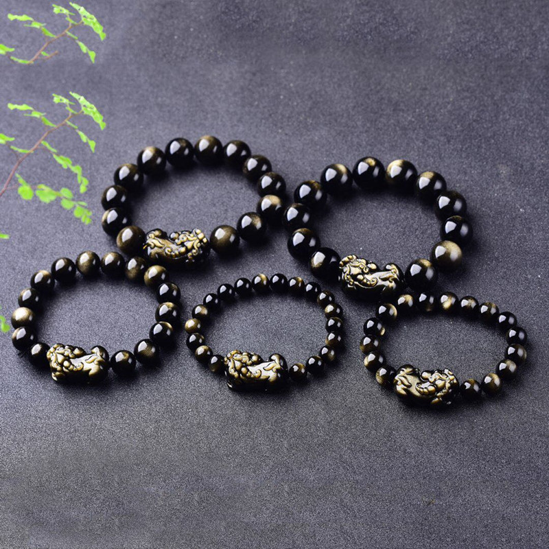 Doğal Altın Obsidyen Bilezik E - Gemstone Bracelet Healing incelemesi ve fiyatı