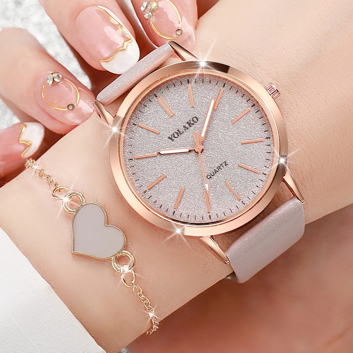 2 adet/takım moda kadın saatle - Jewelry Watches For Women incelemesi ve fiyatı
