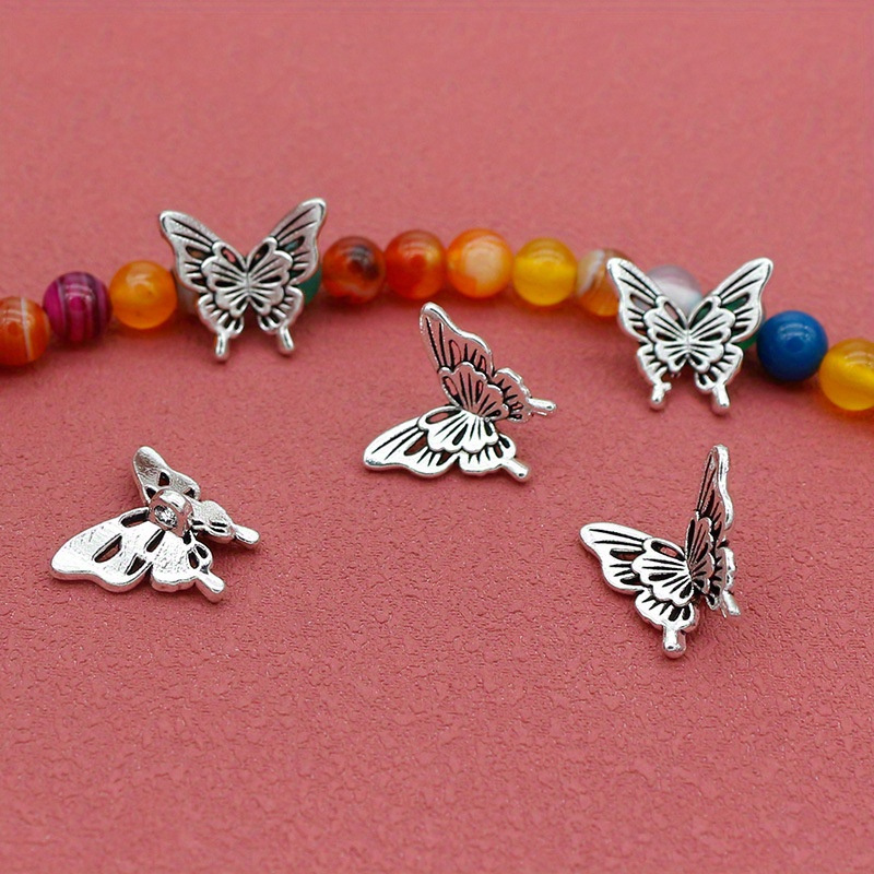 10PCS Silver Butterfly Accesso - Butterfly Pendant Necklace incelemesi ve fiyatı
