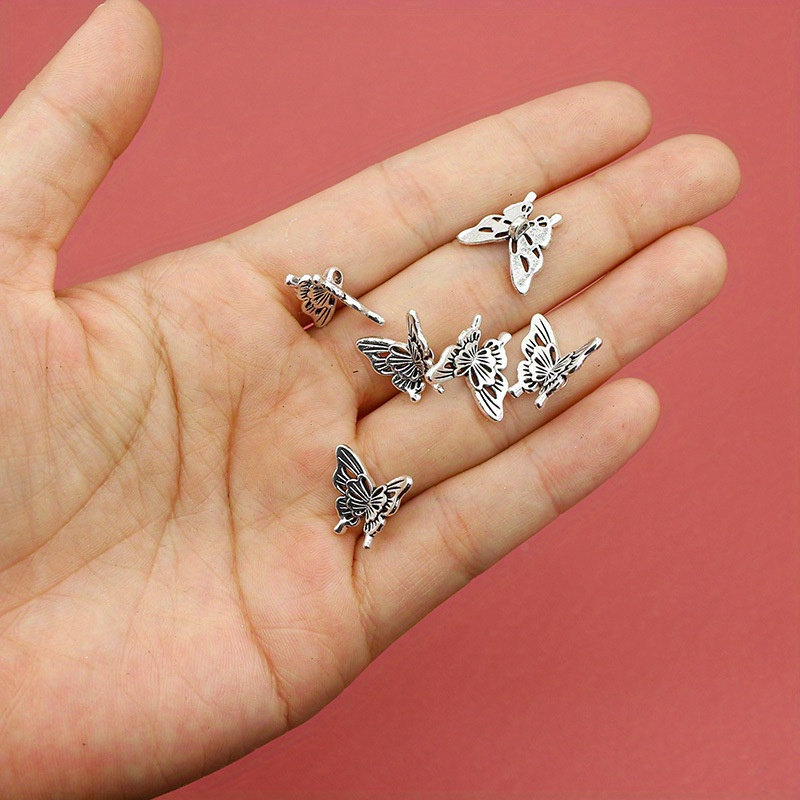 10PCS Silver Butterfly Accesso - Butterfly Pendant Necklace incelemesi ve fiyatı