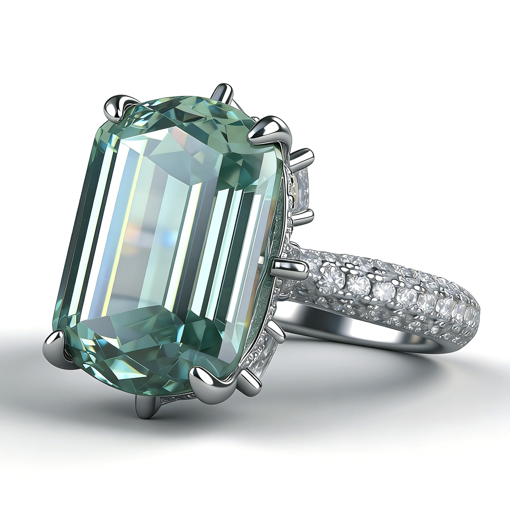 Zümrüt Paraiba Yeşili s925 Aya - Sterling Silver Ring incelemesi ve fiyatı
