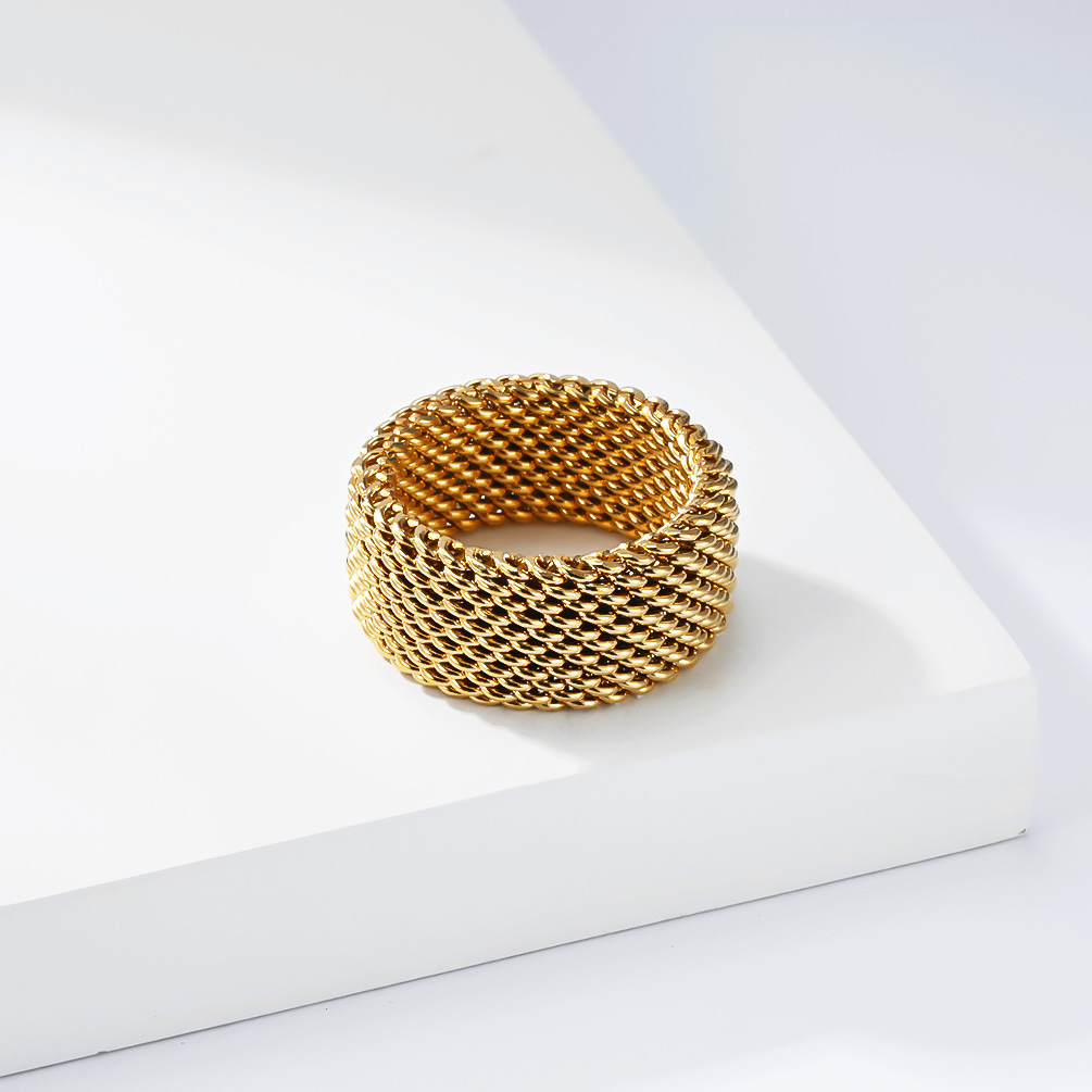 Trendy Paslanmaz Çelik Dokuma  - Minimalist Ring Stackable incelemesi ve fiyatı