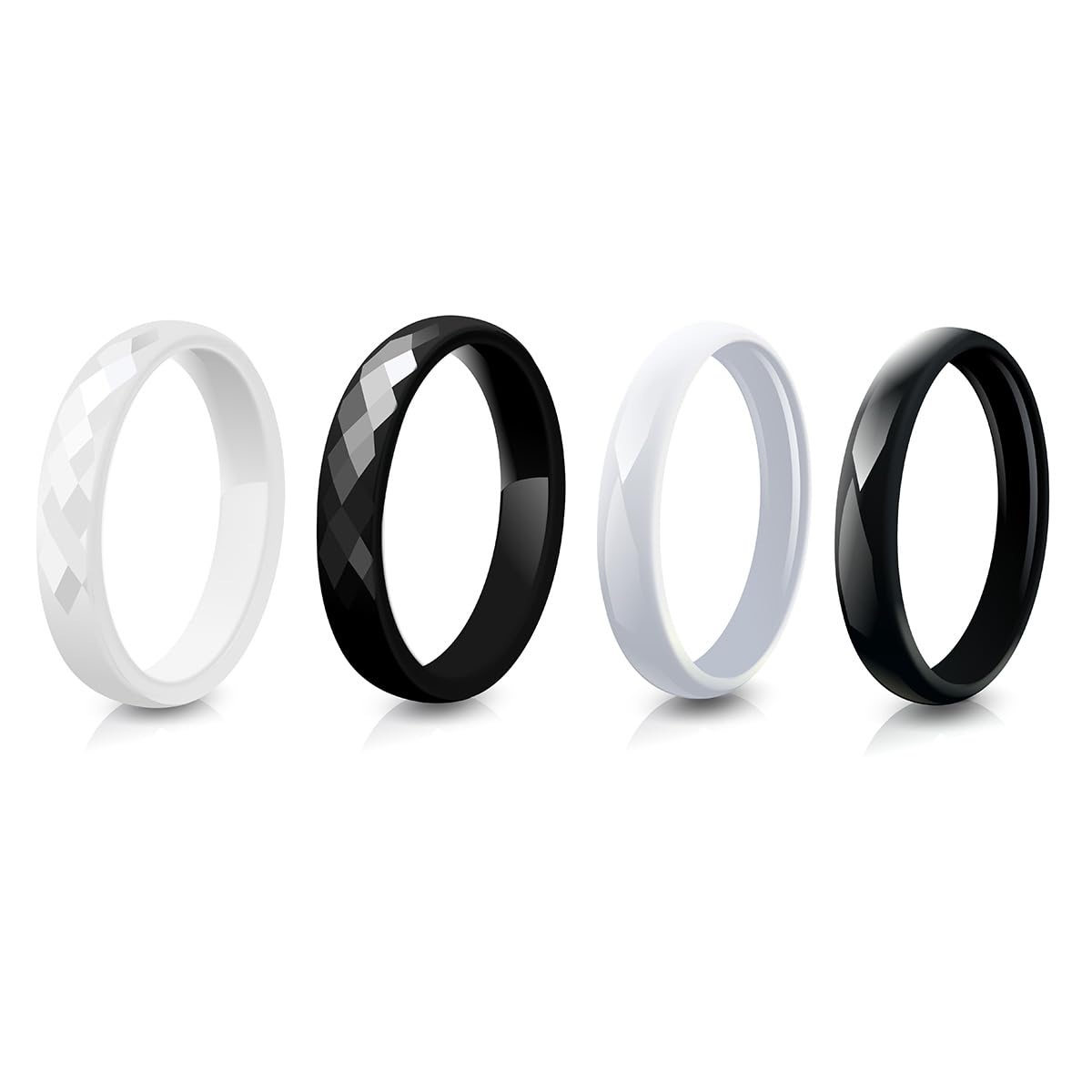 Kadınlar için 3mm Seramik Alya - Minimalist Ring Stackable incelemesi ve fiyatı