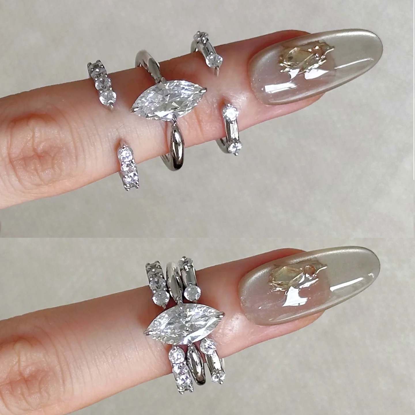 Minimalist Tarz Üçü Bir Arada  - Minimalist Ring Stackable incelemesi ve fiyatı